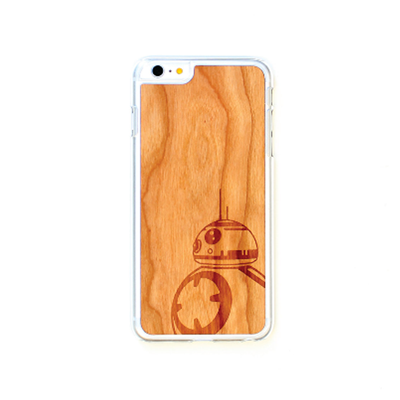 TIMBER Wood Skin Case (iPhone, Samsung Galaxy) : Force Awakens BB-8