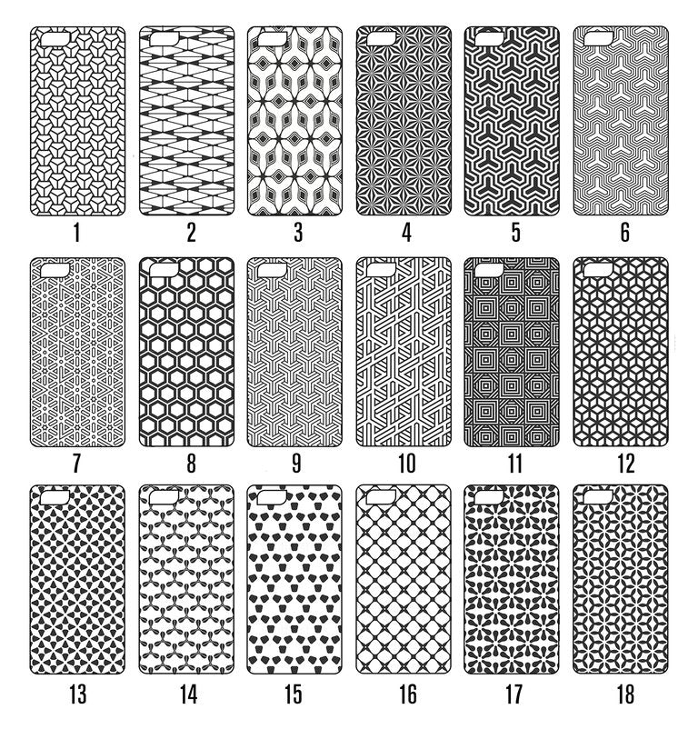 Add a Geometric Design - Wood Phone or IPad Skin Order