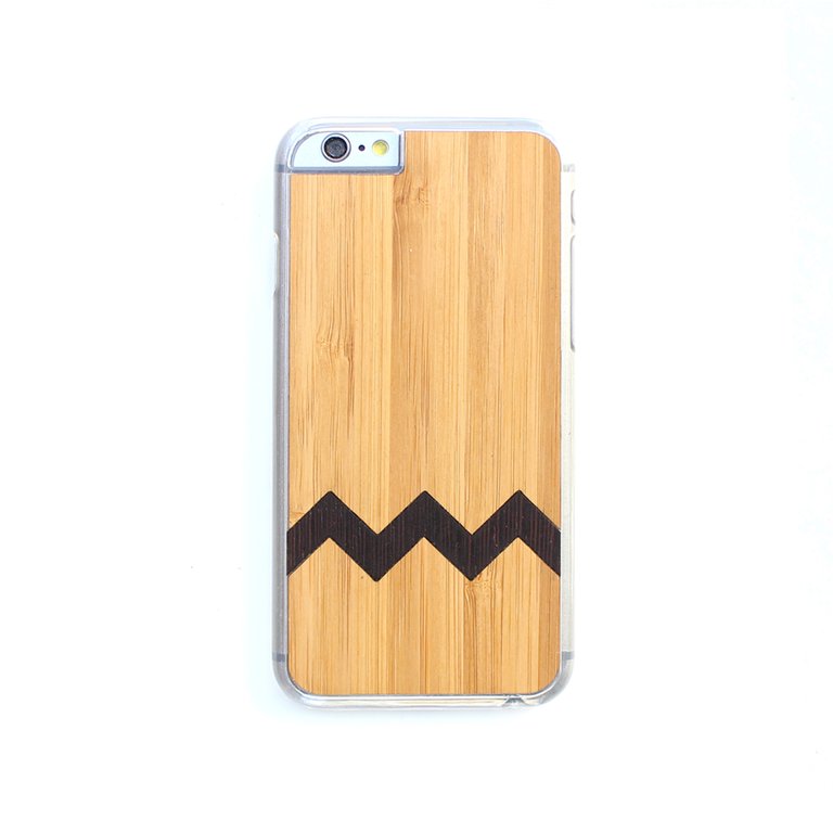 Timber Wood Skin Case (iPhone , Samsung Galaxy): Charlie Brown Inlay Edition