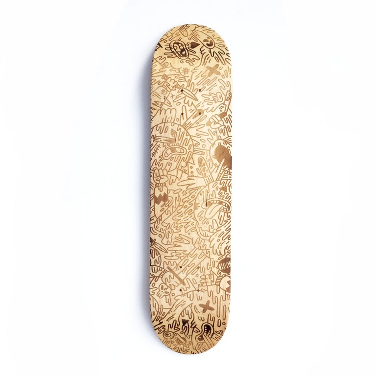 Laser Engraved Skatedeck - Limited Edition Vinyltype