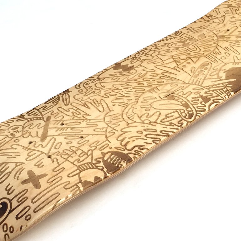 Laser Engraved Skatedeck - Limited Edition Vinyltype