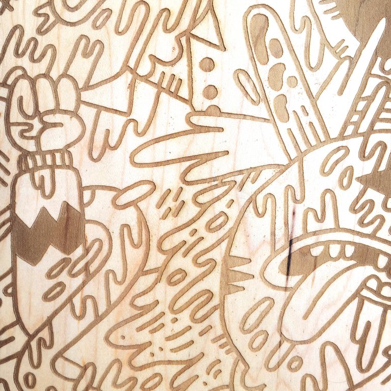 Laser Engraved Skatedeck - Limited Edition Vinyltype