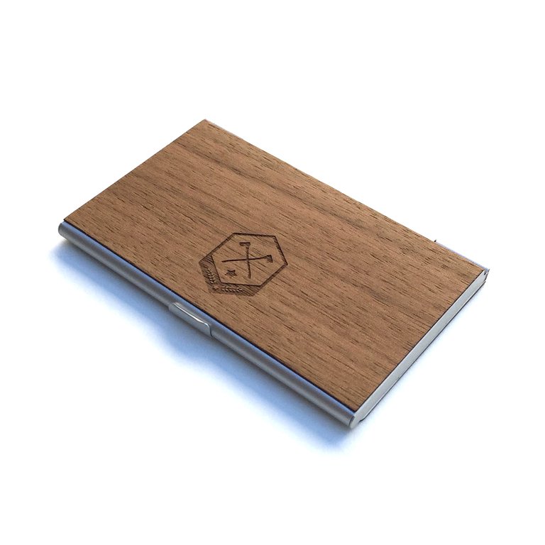 TIMBER Woodskin Business Card Holder