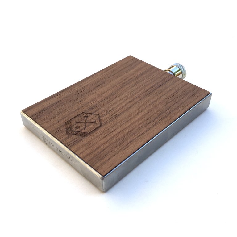 TIMBER Wood Skin 3oz. Flask