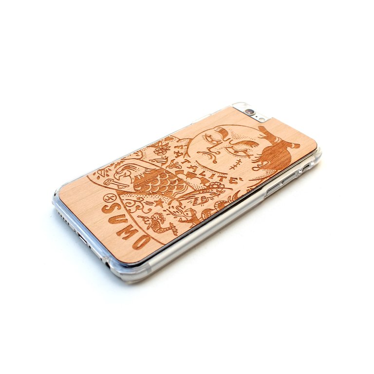 TIMBER Wood Skin Case (iPhone, Samsung Galaxy) : Halfsumo Senpai