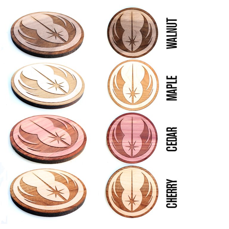 4pc. Laser Cut Star Wars Coasters