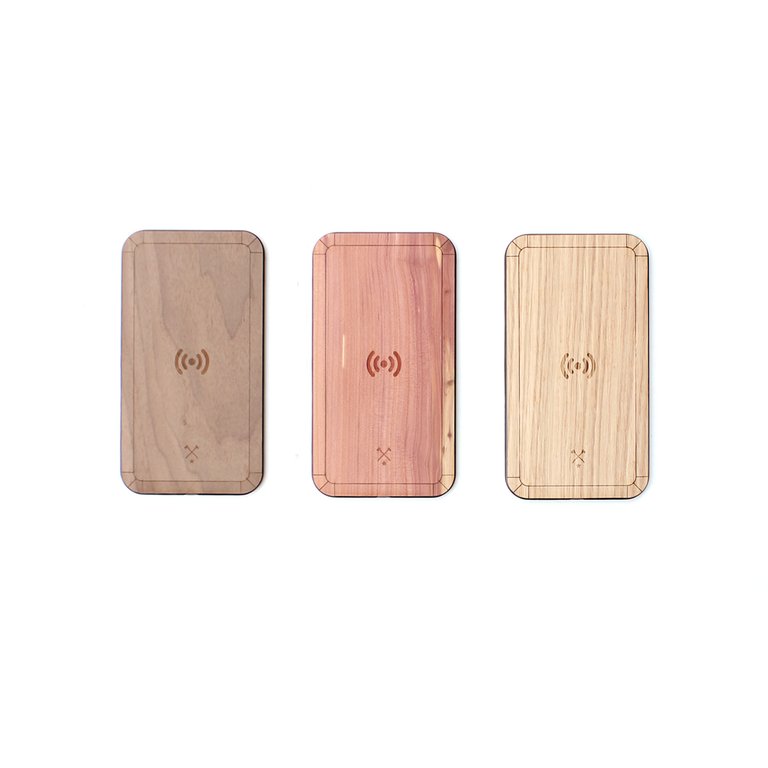 TIMBER Qi Wireless Wood Skin Charging Pad