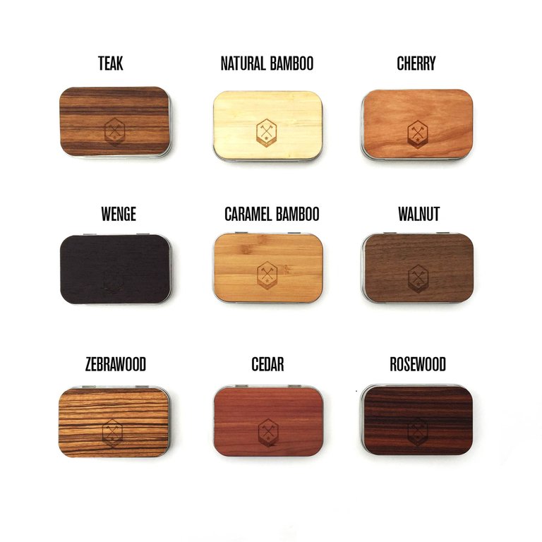 TIMBER Wood Skin Tin Box