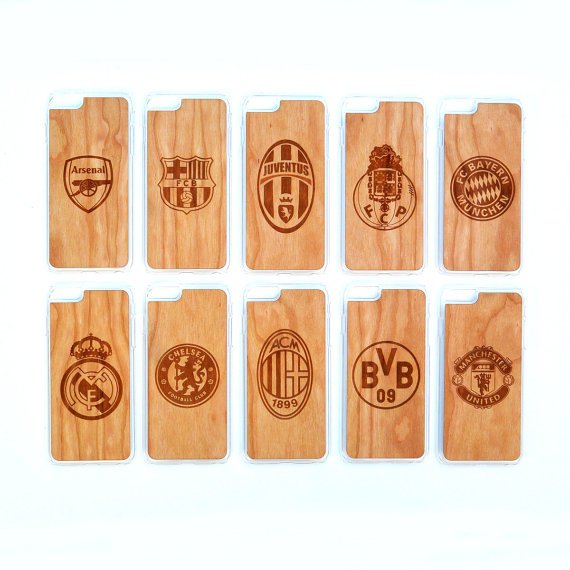 TIMBER Wood Skin Case (iPhone, Samsung Galaxy) : Club Football Edition