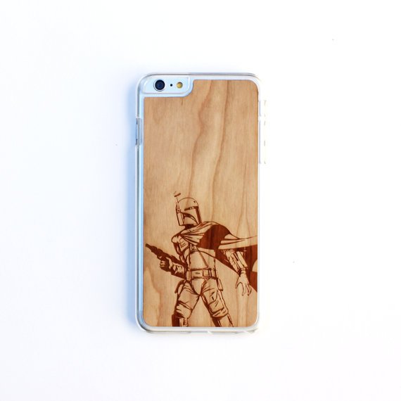 TIMBER Wood Skin Case (iPhone, Samsung Galaxy) : Boba Fett Edition