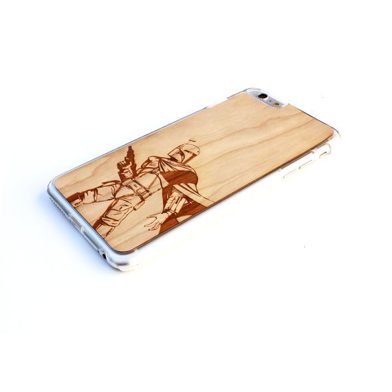 TIMBER Wood Skin Case (iPhone, Samsung Galaxy) : Boba Fett Edition