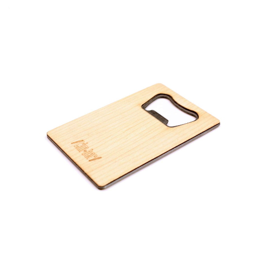 TIMBER Wood Skin Wallet Bottle Opener: Cactus Edition