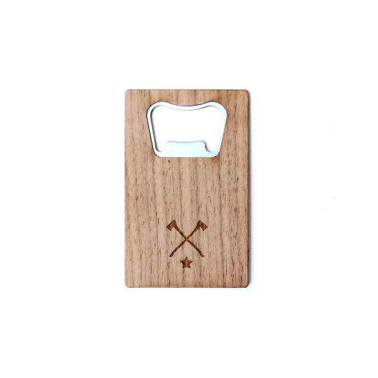 TIMBER Wood Skin Wallet Bottle Opener: Patriot Edition