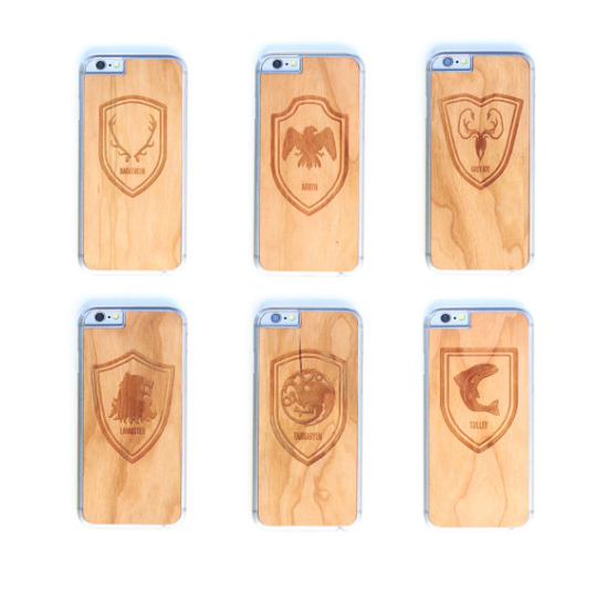 TIMBER Wood Skin Case (iPhone, Samsung Galaxy) : Game of Thrones Edition