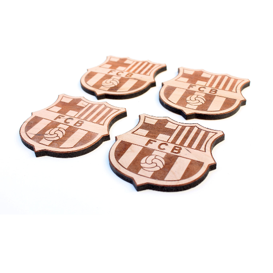 4pc. Club Football Coasters