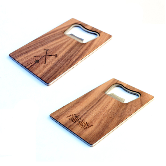TIMBER Wood Skin Wallet Bottle Opener