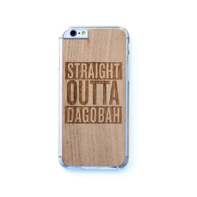 TIMBER Wood Skin Case (iPhone, Samsung Galaxy) : Straight Outta Starwars Edition