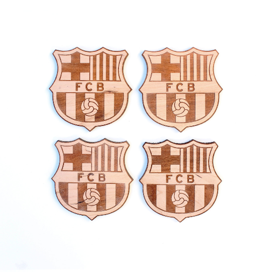 4pc. Club Football Coasters