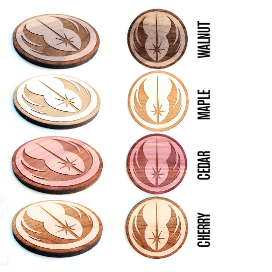 8pc. Laser Cut Star Wars Coasters