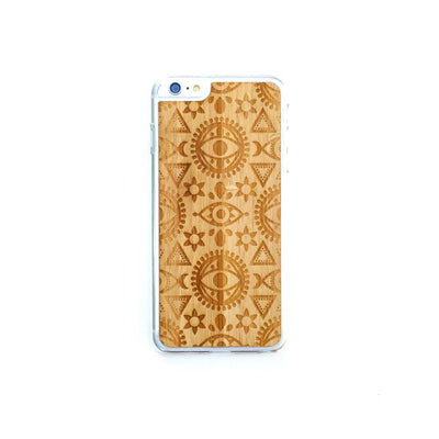 TIMBER iPhone 6 Plus Wood Case : Geometric Eye Edition