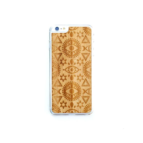 TIMBER iPhone 6 Plus Wood Case : Geometric Eye Edition