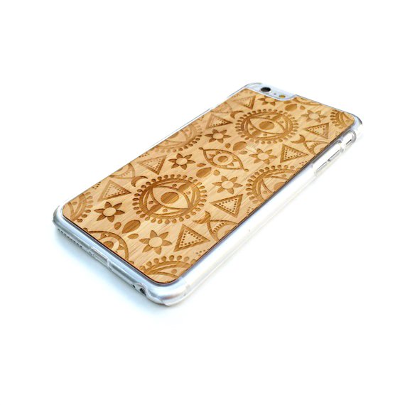 TIMBER iPhone 6 Plus Wood Case : Geometric Eye Edition