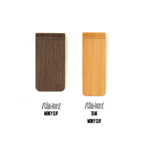 TIMBER 'Slim' Wood Skin Money Clip