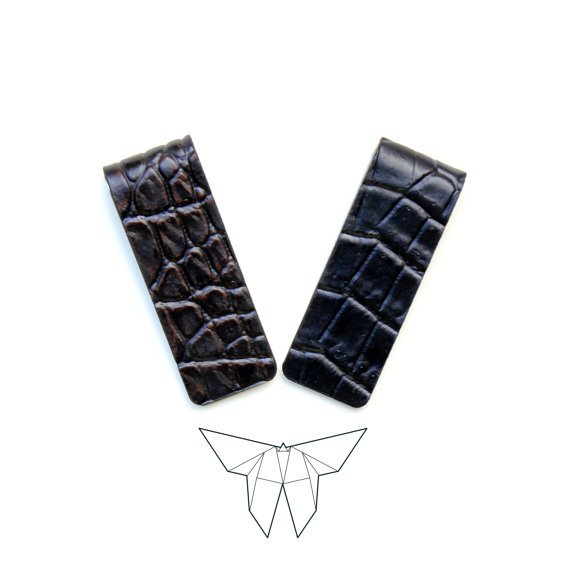 ZOE Croc Skin Money Clip 'SLIM' Edition