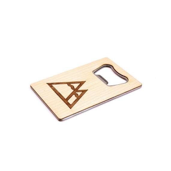 TIMBER Wood Skin Wallet Bottle Opener: Summit Edition
