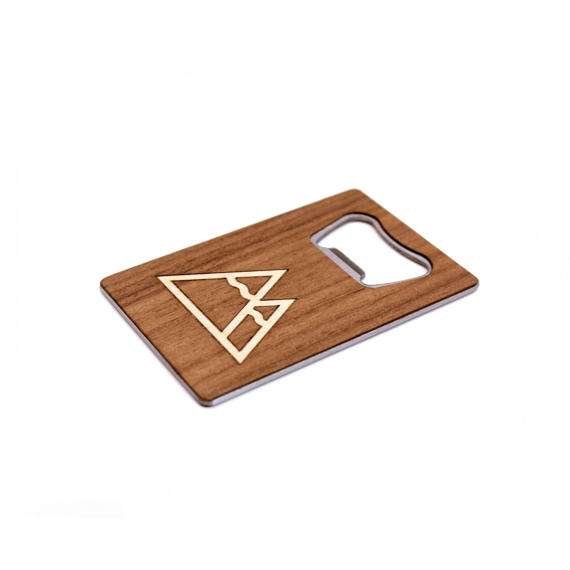 TIMBER Wood Skin Wallet Bottle Opener: Summit Edition