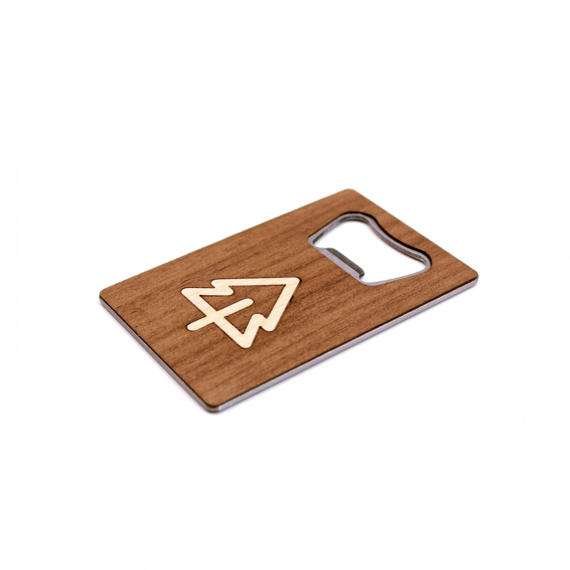 TIMBER Wood Skin Wallet Bottle Opener: Evergreen Edition