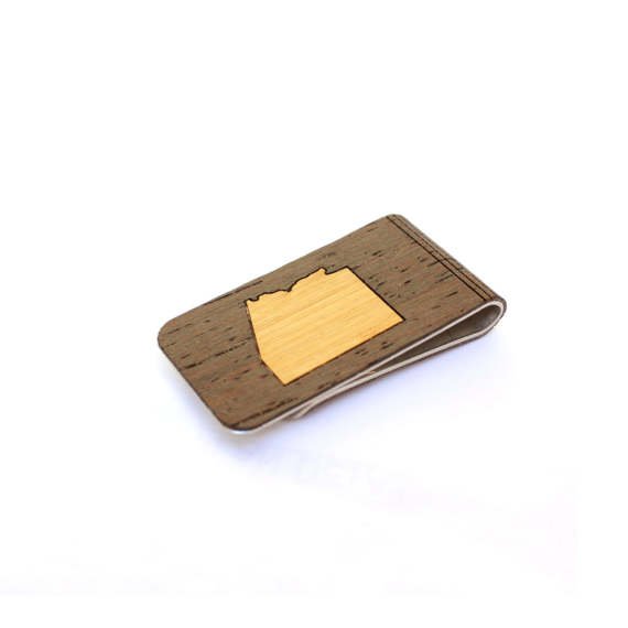 TIMBER Wood Skin Money Clip : Arizona State Edition