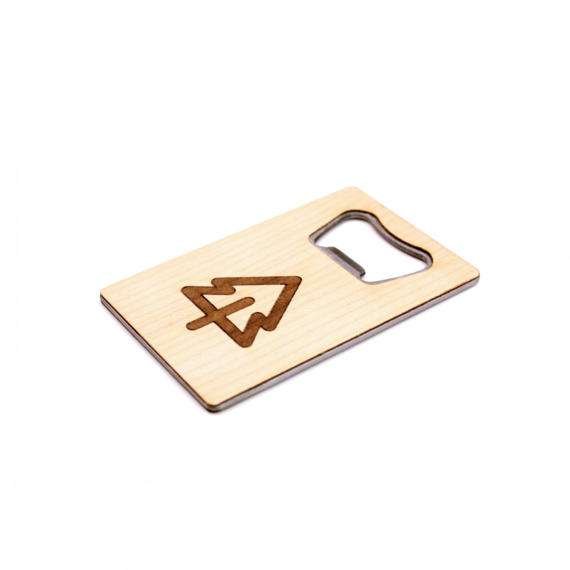 TIMBER Wood Skin Wallet Bottle Opener: Evergreen Edition