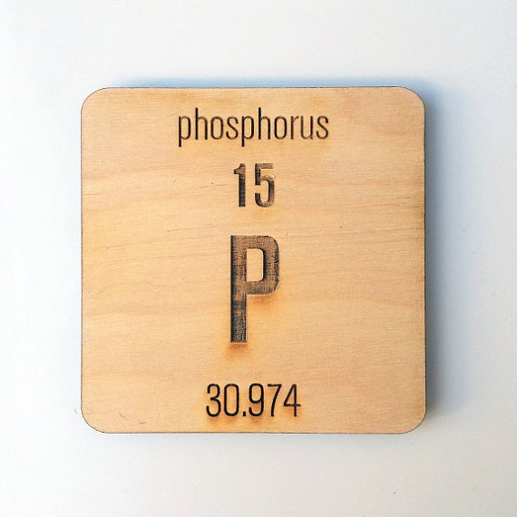 Laser Cut Wood Periodic Table Elements Coasters (6 pc)
