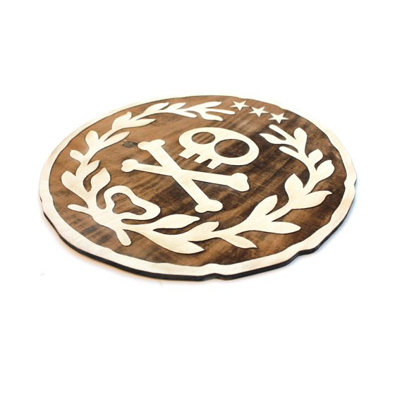 12"x12" Neverland Wood Doubloon Wall Art