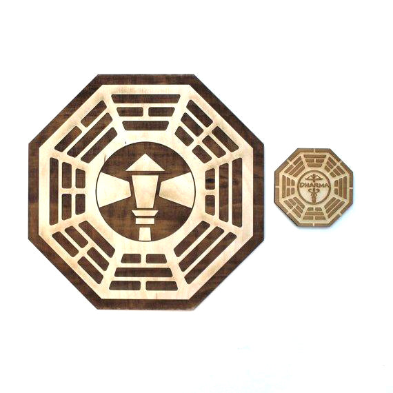 12"x12" Dharma Station Wooden Sign