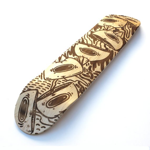 Laser Engraved Skatedeck - Limited Edition Sentrock