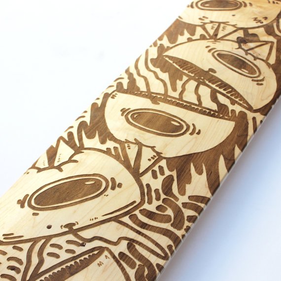 Laser Engraved Skatedeck - Limited Edition Sentrock