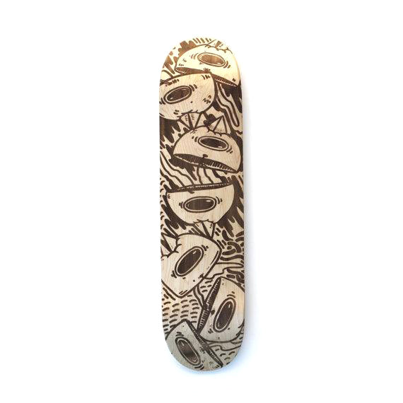 Laser Engraved Skatedeck - Limited Edition Sentrock