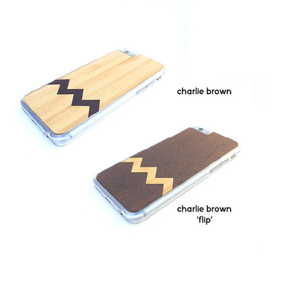 Timber Wood Skin Case (iPhone , Samsung Galaxy): Charlie Brown Inlay Edition