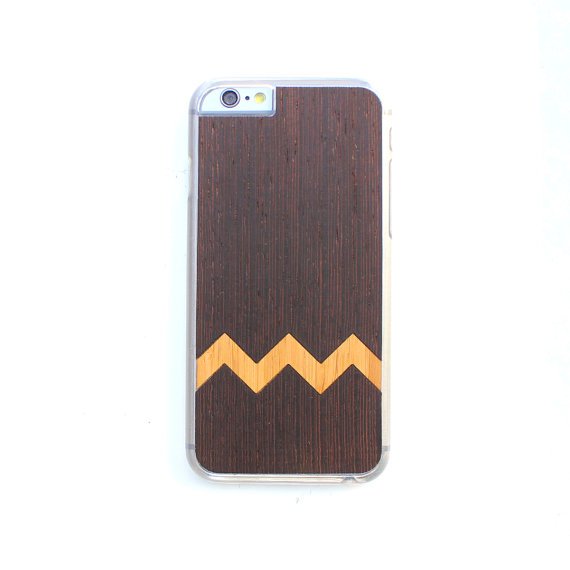 Timber Wood Skin Case (iPhone , Samsung Galaxy): Charlie Brown Inlay Edition