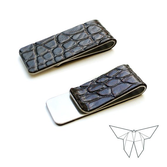 ZOE Croc Skin Money Clip 'SLIM' Edition