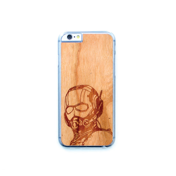TIMBER Wood Skin Case (iPhone, Samsung Galaxy) : Ant Man Edition
