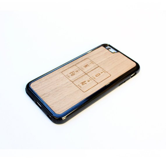 TIMBER Wood Skin Case (iPhone, Samsung Galaxy) : NO FeAr Periodic Table Edition