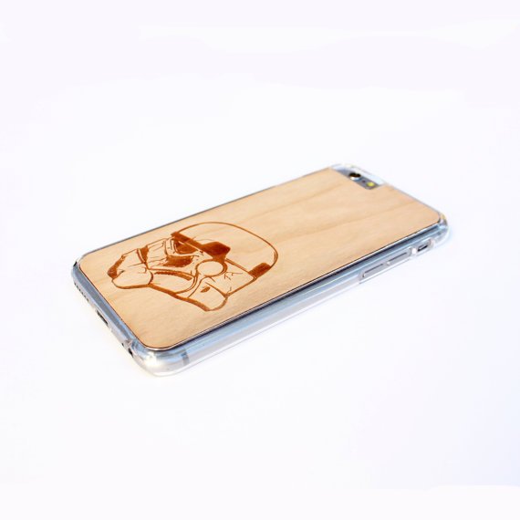 TIMBER Wood Skin Case (iPhone, Samsung Galaxy) : Stormtrooper Edition