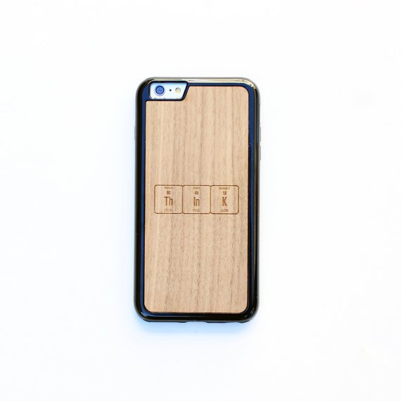 TIMBER Wood Skin Case (iPhone, Samsung Galaxy) : ThInk Periodic Table Edition