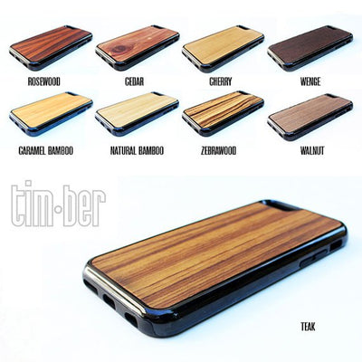TIMBER Wood Skin Case (iPhone, Samsung Galaxy) : ThInk Periodic Table Edition