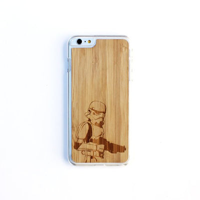 TIMBER Wood Skin Case (iPhone, Samsung Galaxy) : Storm Trooper Edition