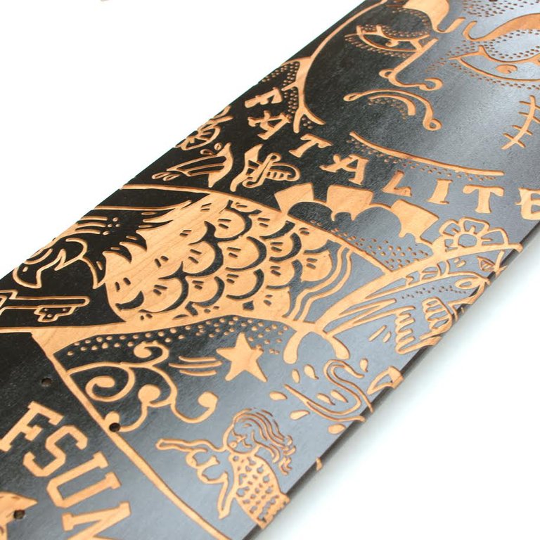 Laser Engraved Skatedeck - Limited Edition Halfsumo