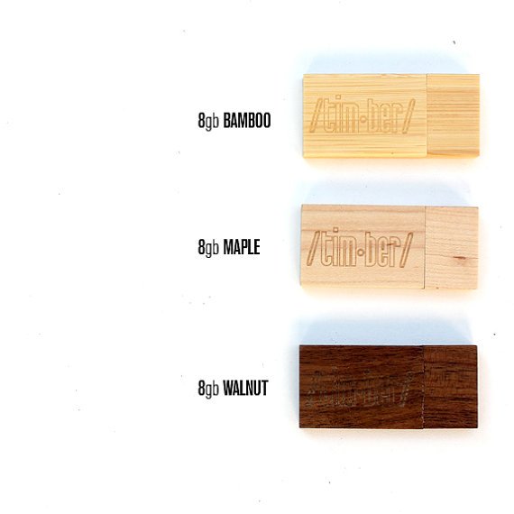 TIMBER Custom Wood 8gb USB